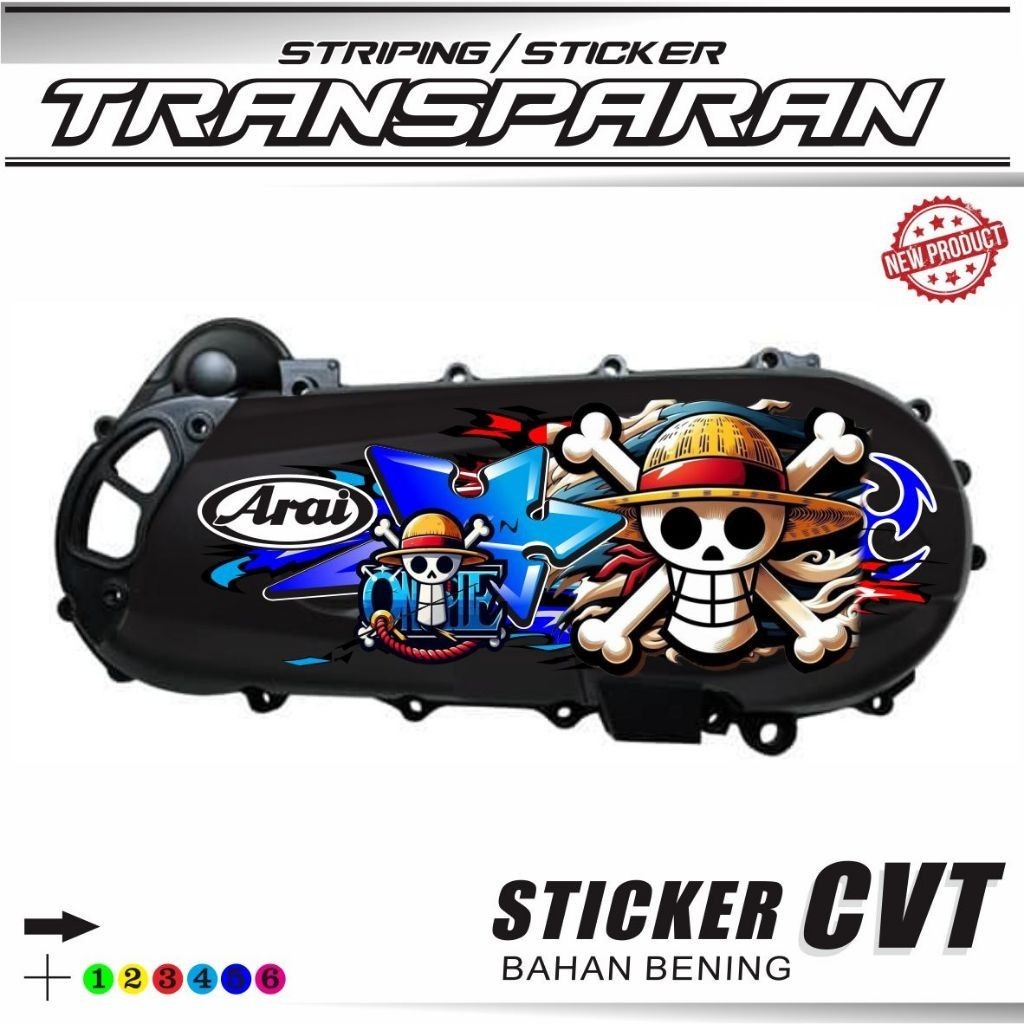 CVT VARIATION / สติ๊กเกอร์ CVT โปร่งใส Arai VARIATION / สติ๊กเกอร์ Polet