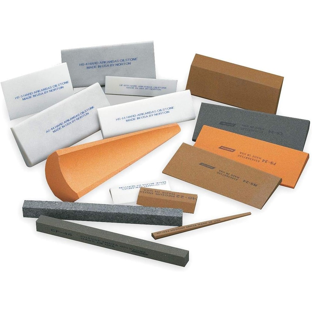 Norton ทรงสี่เหลี่ยม 6 x 1/2" ขนาด 320 ไมครอน เกรด Fine Grit Grade India Sharpening Stone