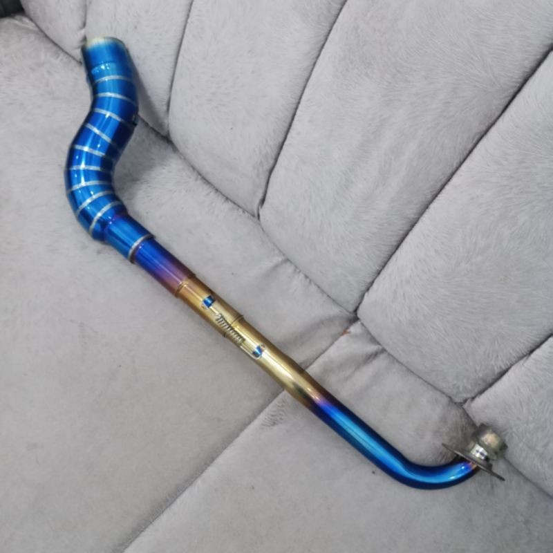 ท่อข้อศอกใหญ่ 51 มม.bluegold สําหรับ Wave 125 Xrm 125 Rusi 100/110 Smash 115 Fury 110 Raider j Ex5/D