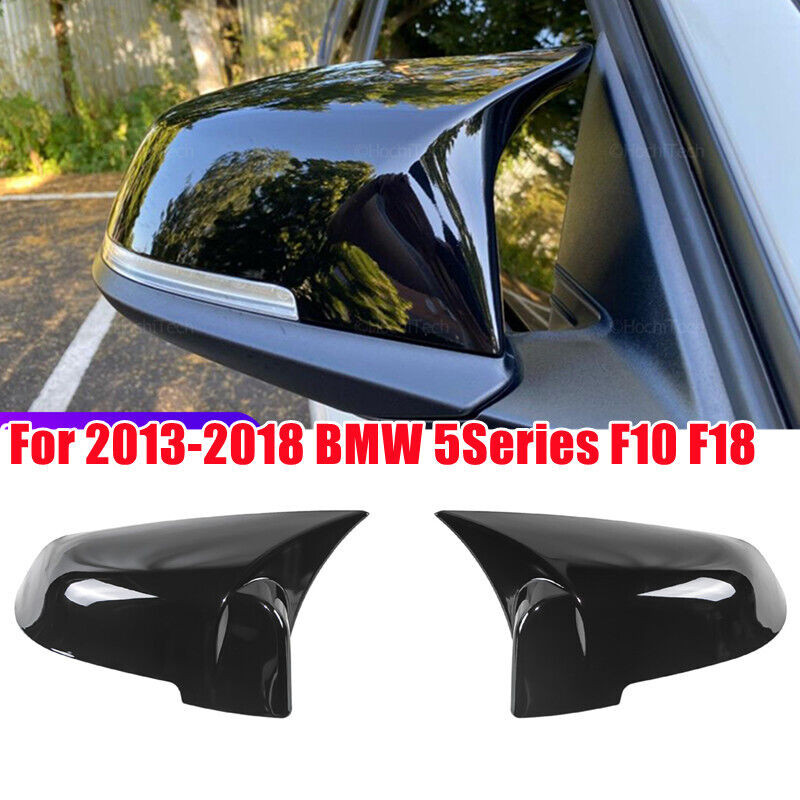 สําหรับ BMW 5 6 7 Series F10 F11 F18 F07 F12 F13 F06 F01 F02 รถกระจกมองข้างฝาครอบ Wing Cap สติกเกอร์ประตูด้านนอกกรณี Trim