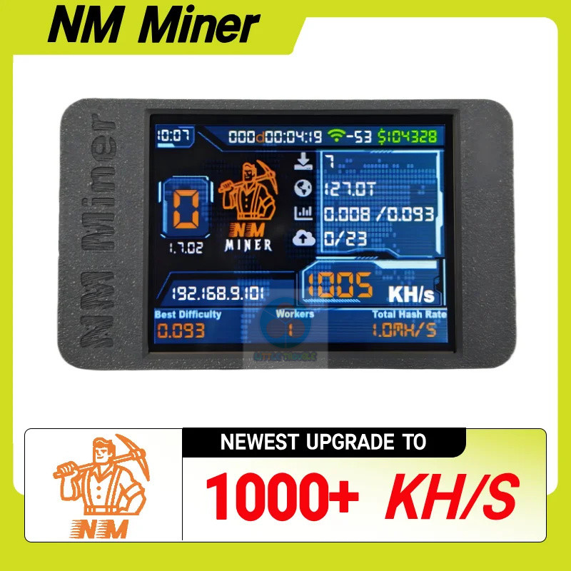 ใหม่ NMMiner NerdMiner V2 Hashrate 1000KH/s Lucky Miner ESP32 2.8 นิ้ว Smart Display Crypto Solo หวย