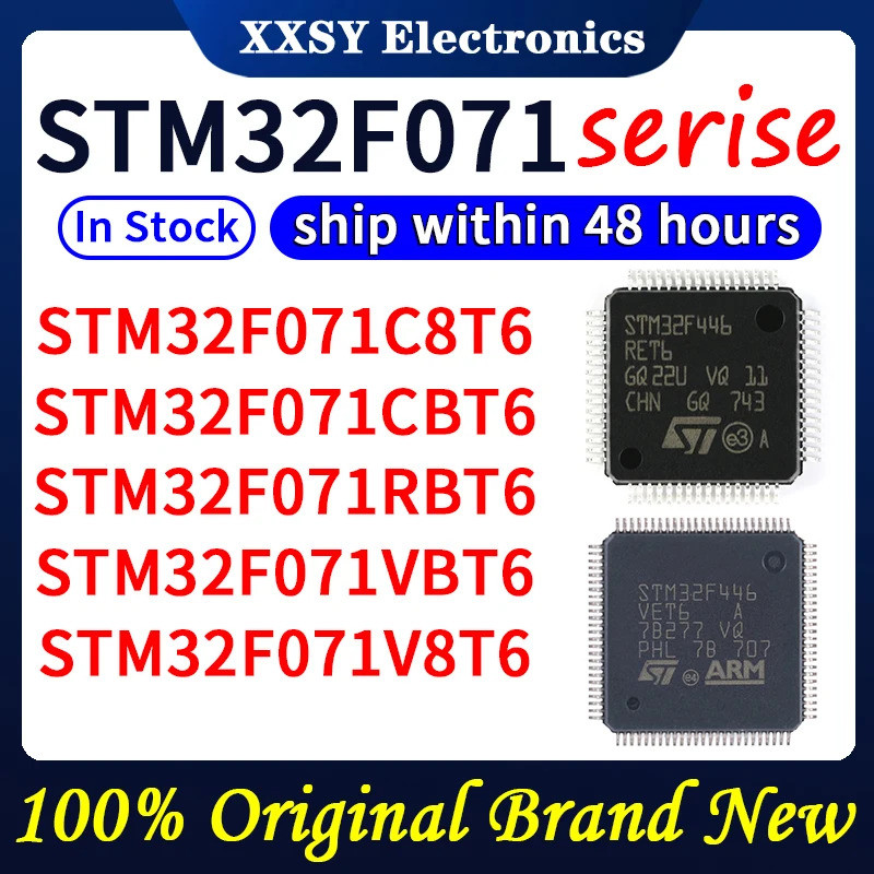 1PCS Blank microcontroller STM32F071C8T6 STM32F071CBT6 STM32F071RBT6 STM32F071VBT6 STM32F071V8T6 STM