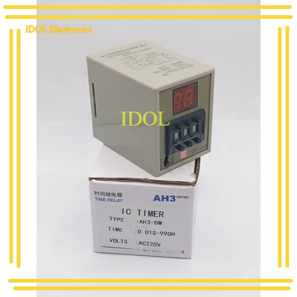 ส่งใว ทามเมอร์ เวลา  TIMER : AH3-DM : 0.01S-990H VOLTS : AC220V 24v 12v พร้อมส่ง