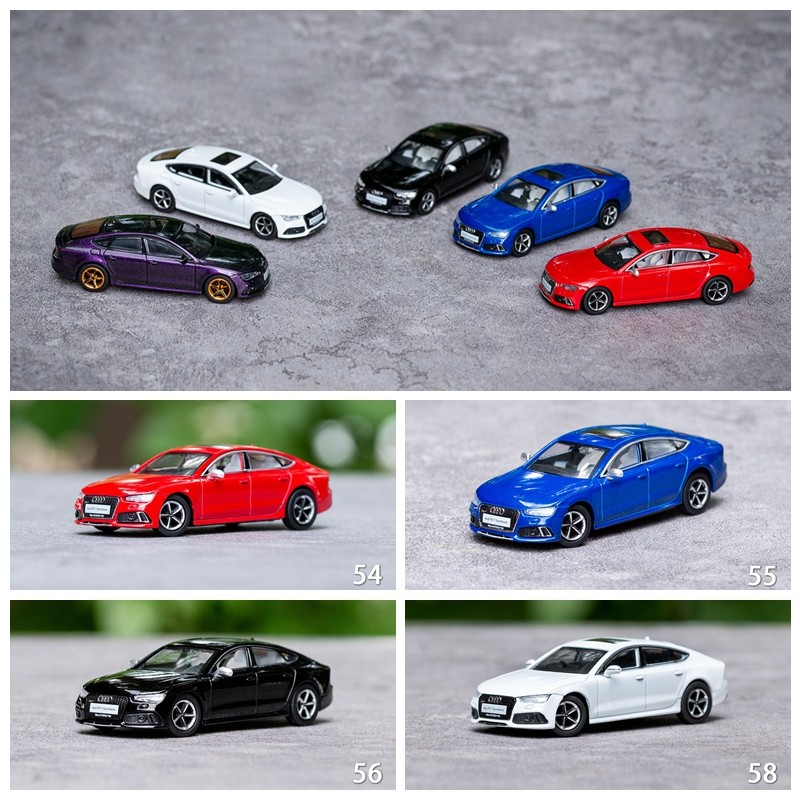 [โมเดลรถ] GCD 1/64 Audi Audi RS7 Sportback Suit Thug C7 โมเดลรถจําลองโลหะผสม