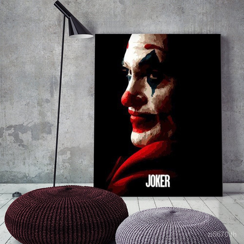 ภาพวาดดิจิตอลและสีน้ำมันของ Jerry De Leto Clown สำหรับตกแต่งบ้าน W3B0