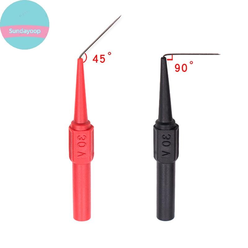 Sund มัลติมิเตอร์ปากกา Test Pin Test Probe อุปกรณ์วัด Clamp ทองแดง Test Lead Test Probes ปลั๊กมัลติม