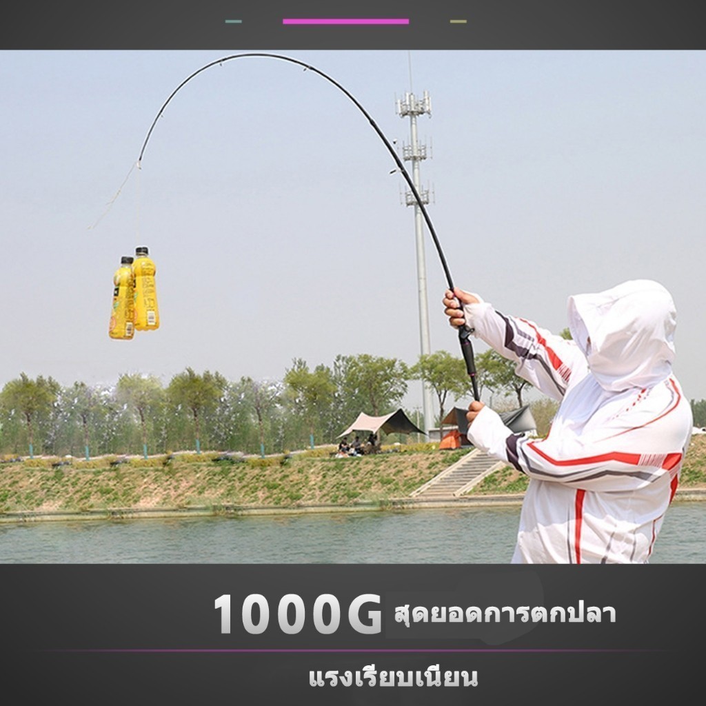 1.65m/1.8m คันเบ็ดตกปลา คันเบ็ดจิ๊กกิ้งคาร์บอนไฟเบอร์แข็งแรงมากๆละ - รูปที่ 2