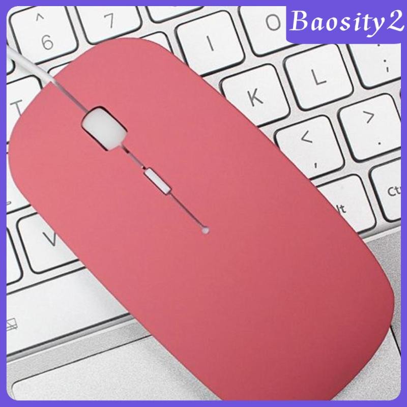[Baosity2] เมาส์ออปติคอลแบบมีสาย Ultra Slim 1600DPI เมาส์คอมพิวเตอร์สํานักงานสําหรับแล็ปท็อปพีซีสีชม