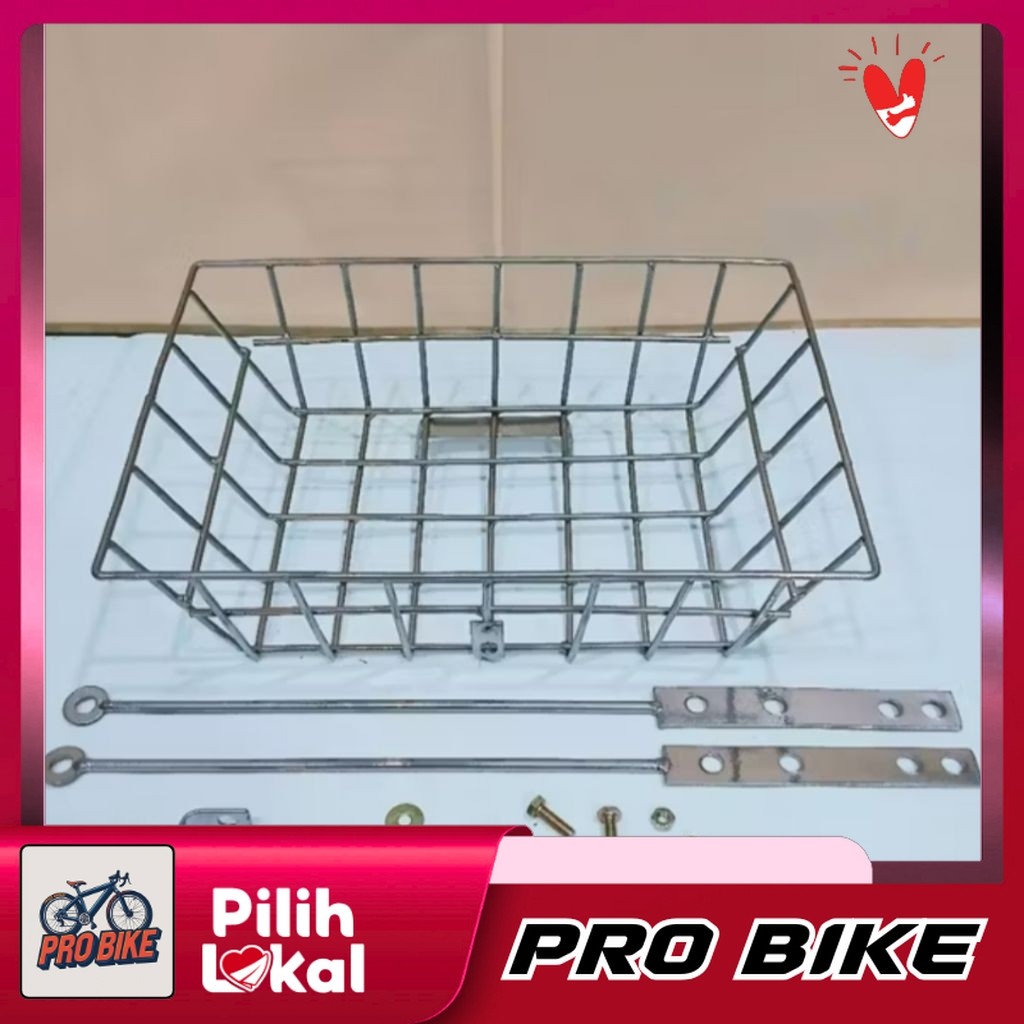 [จัดส่งทันที] - UNIVERSAL BIKE FRONT BASKET / BIKE BASKET / FEDERAL FOLDING BIKE BASKET