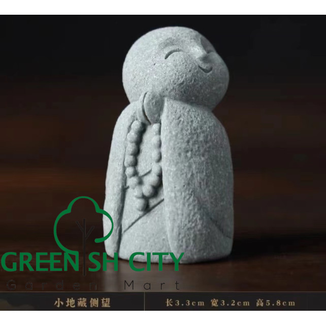 Greenishcity - CNY DECORTATION Jizo Bodhis รูปปั้น Jizo น้อย (小地), ตุ๊กตา Zen หรือรูปปั้นพระน้อย