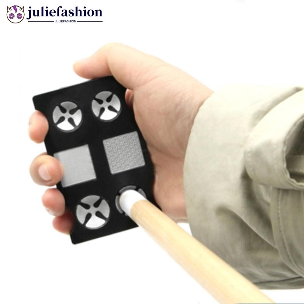 JULIEFASHION 1PC 7-IN-1 Pool Cue Tip Repair เครื่องมือ Multi-Function Cue Tip บด Arc Calibration อุป