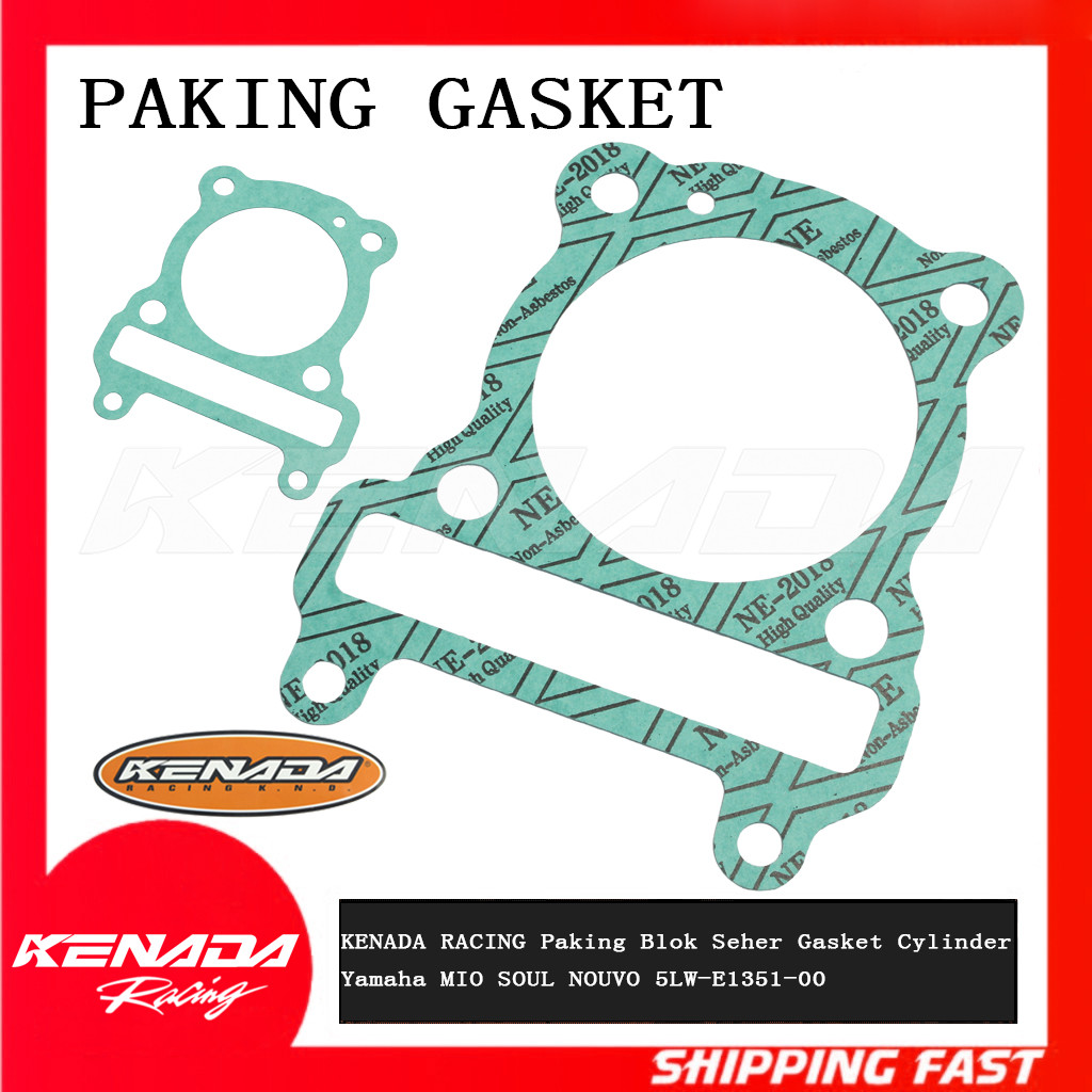 KENADA RACING บล็อกปะเก็น กระบอกปะเก็นลูกสูบ Yamaha MIO SOUL NOUVO 5LW-E1351-00 MIO