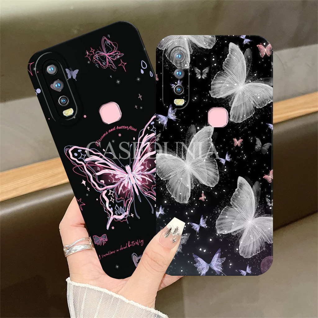Vivo Y17 Y12 Y15 Y12i Y19 Y11 Z1 Pro Cassing - Softcase - Motif But3r Hit4m - กันชน - ตัวป้องกัน