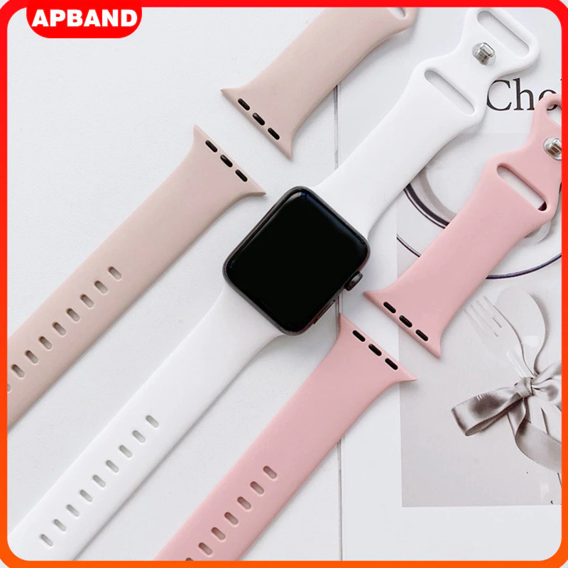 สายซิลิโคนยางอ่อนอุปกรณ์เสริมวงกีฬา for IWatch Ultra 3 2 49mm Smartwatch Series 11 10 9 8 7 6 46 45 44 42 41 40mm