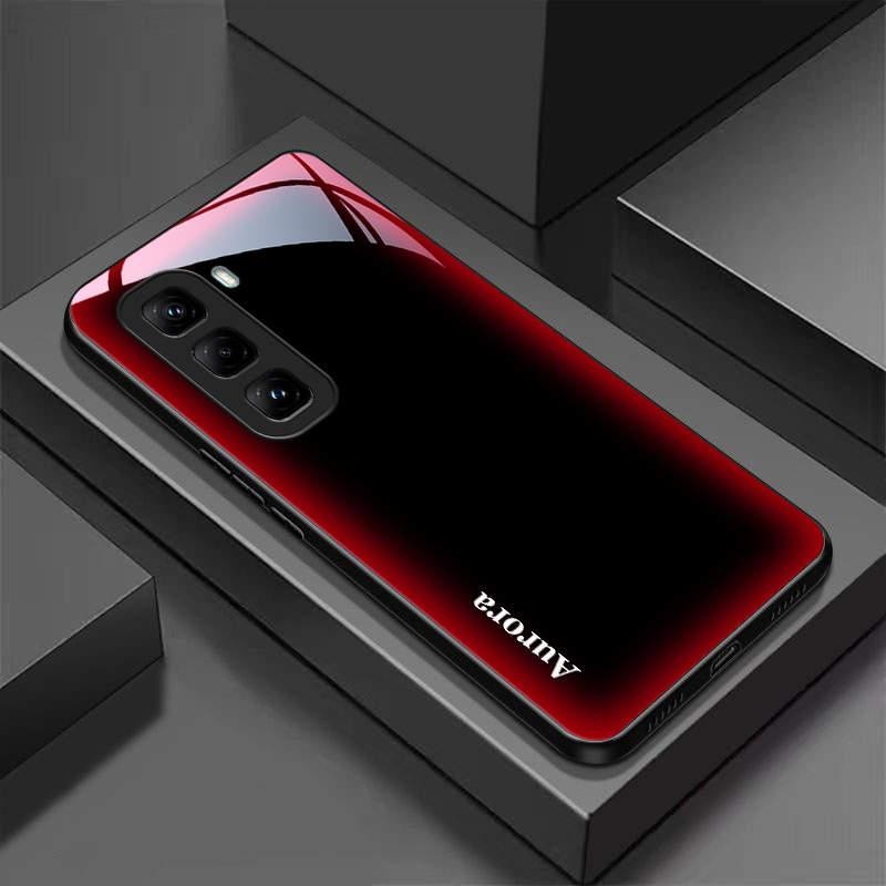 เคสโทรศัพท์กระจกนิรภัยเหมาะสําหรับ Infinix Hot 50 Pro ปกแข็งบางเฉียบพร้อมลวดลายสไตล์ธุรกิจ H3004