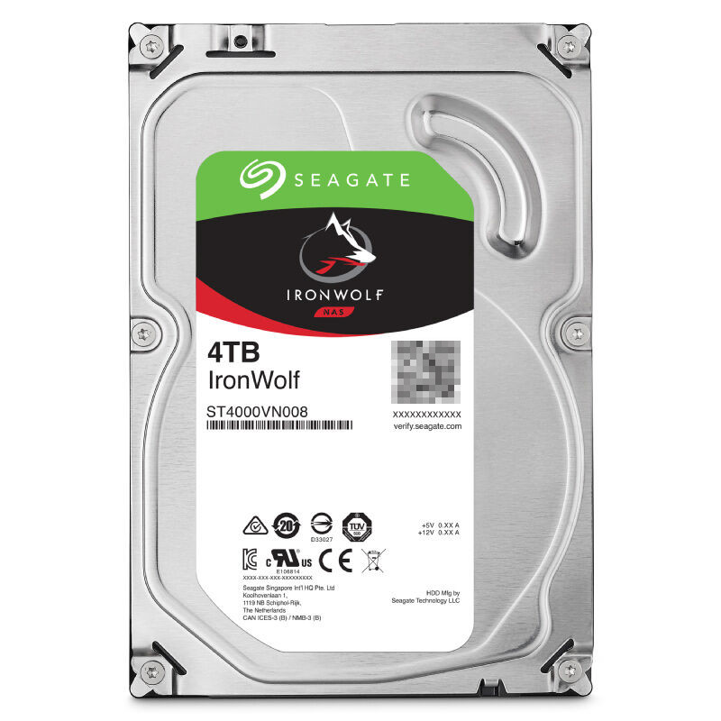 Cool Wolf 4T Seagate ST4000VN008 ฮาร์ดดิสก์แบบกลไก SATA Storage NAS Red Disk Server แนวตั้ง