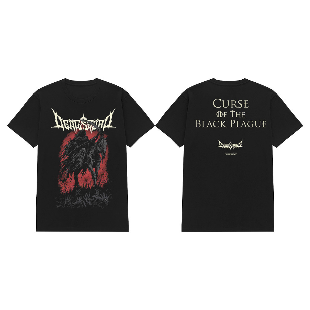 Rockerstar เสื้อยืด Band Deadsquad Curse Of The Black Plague Verse 2