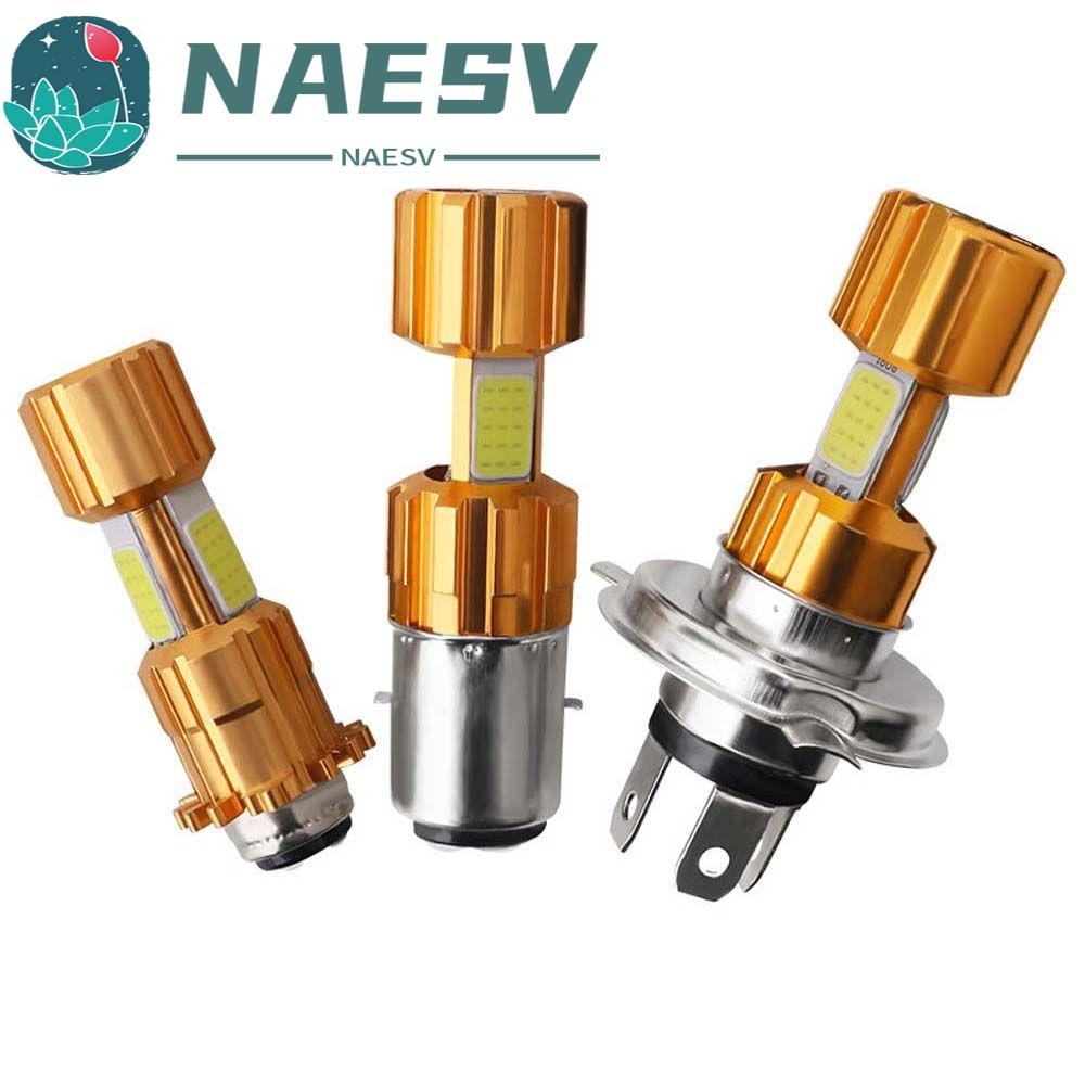 NAESV รถหลอดไฟ LED สกู๊ตเตอร์ 18W มอเตอร์มอเตอร์ไซด์ HeadLamp BA20D H4 COB ไฟตัดหมอก