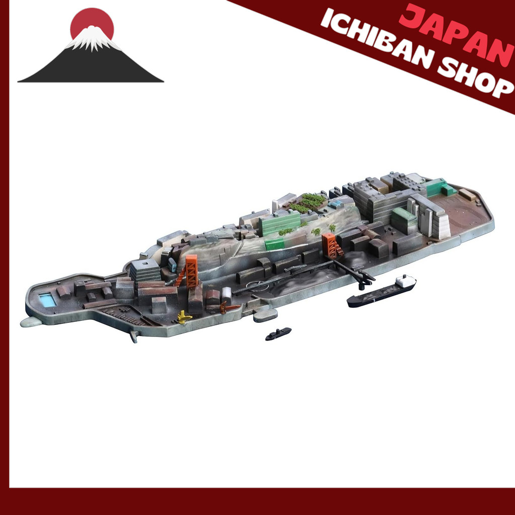 【จากประเทศญี่ปุ่น】 Fujimi 1/3000 Warship Series No.99 Gunkanjima (Hashima Island) Plastic model Wars