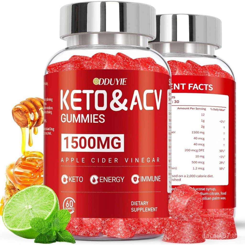 (2 แพ็ค) กัมมี่น้ําส้มสายชูหมักแอปเปิ้ล | Keto ACV Gummies สําหรับรองรับ Metabol & Fat Burn พร้อมวิตามิน B6 & B12 | ACV ACV ACV ACV  | รสน้ําผึ้งมะนาว | 120 มังสวิรัติสําหรับ W热销n และผู้ชาย