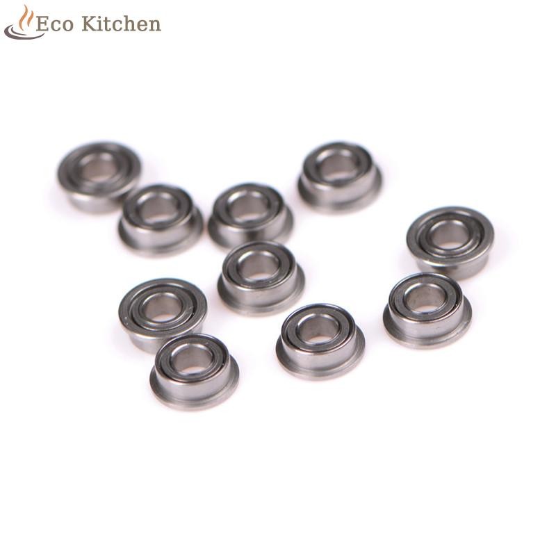 [Eco Kitchen] 10PCS MF63zz Mini Metal Double Shielded Flange Ball Bearings (3mmX6mmX2.5mm) [ใหม่]