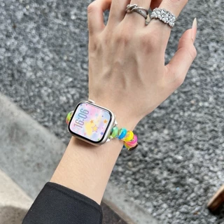 สายรัดยืดหยุ่น TPU for IWatch Apple Watch Ultra 3 2 SE 3 Series 11 10 9 8 7 6 5 4 3 2 1 49มม 46 45 44 42 41 40 38มม