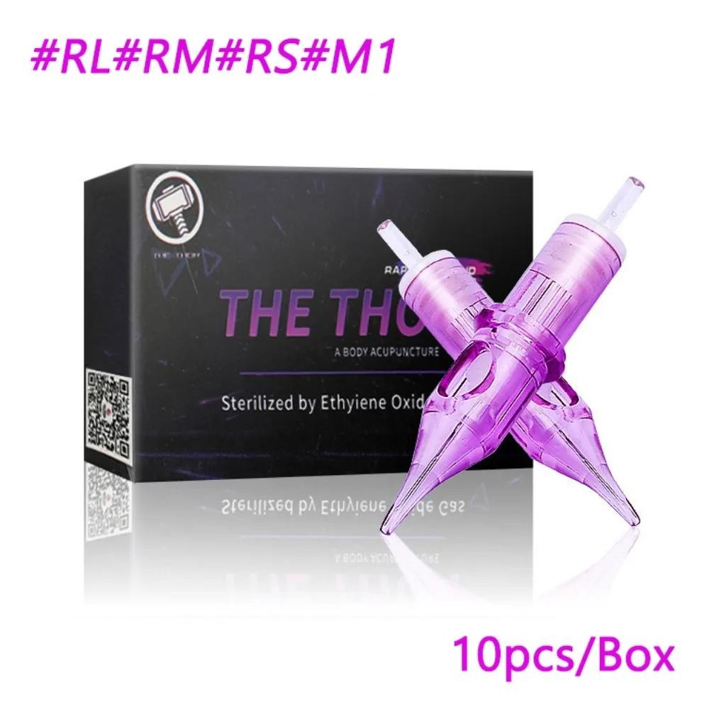เข็มสักถาวร RL RM RS M1 สําหรับเครื่องสักโรตารี่ 10 เครื่องต่อกล่อง