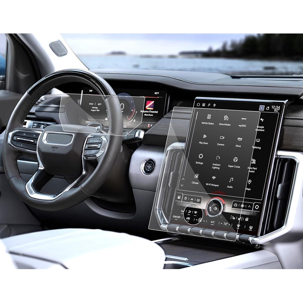 SXCY สําหรับ 2025 GMC Yukon ปกป้องหน้าจอ [GPS 16.8 In+Dash 11 In] สําหรับ 2025 GMC Yukon อุปกรณ์เสริ