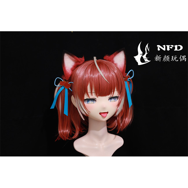 กิเกอรุมิ Akami-NFD ของตกแต่งแบบสวมทั้งศีรษะ สำหรับคอสเพลย์และเครื่องแต่งกายอะนิเมะ