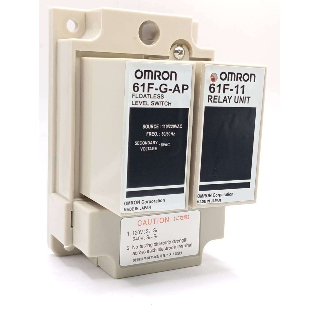 จากไทย Floatless Level รุ่น 61F-G-AP พร้อม Relay Unit รุ่น 61F-11 ซึ่งเป็นอุปกรณ์ควบคุมระดับของเหลวแ