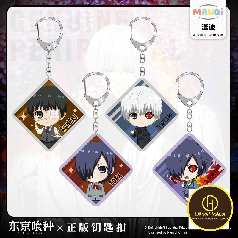 ของแท้ Tokyo Ghoul point Kaneki Ken Kirishima Touka ตกแต่งจี้พวงกุญแจวัสดุ PVC