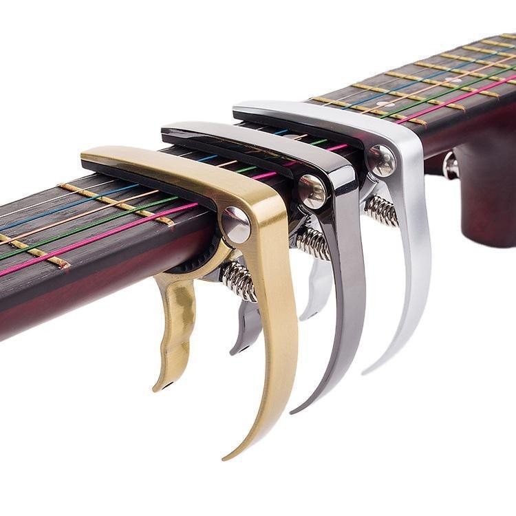 กีต้าร์โปร่ง Capo กีต้าร์โปร่ง Ukulele โลหะ Capo กีตาร์ Capo อุปกรณ์เสริม PIDT