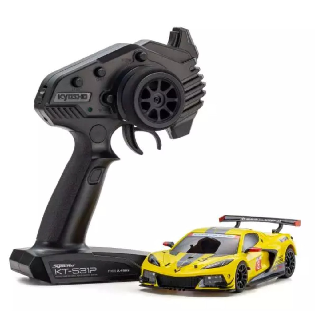 KYOSHO MINI-Z RWD MR-04 readyset CHEVROLET® CORVETTE® C8.R Yellow 32356Y ศูนย์ไทย