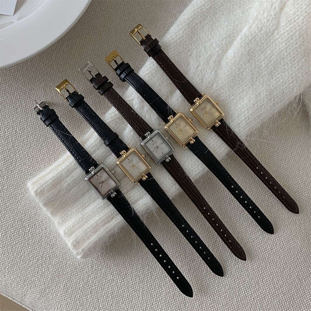 IEKE手表女长方形表盘高颜值百搭学院风高级学生专用IEKE Watch Women's Rectangular Dial High Color Value20251007