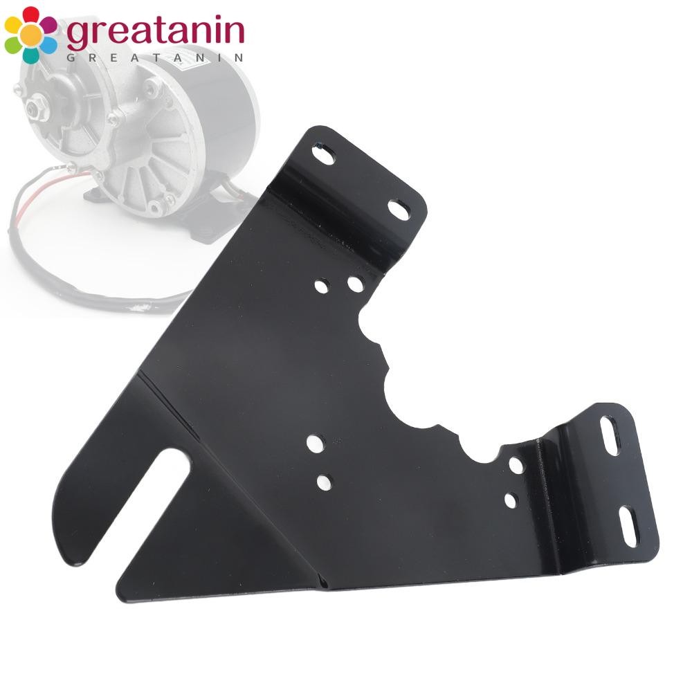 GREATIN แผ่นติดตั้งมอเตอร์,เหล็กสีดําไฟฟ้ามอเตอร์แผ่น,ทนทานน้ําหนักเบามอเตอร์แผ่นยึดสําหรับ MY1016Z/