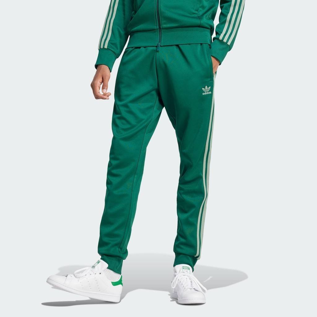 adidas ไลฟ์สไตล์ กางเกงแทรค Adicolor Classics SST ผู้ชาย สีเขียว JC9930