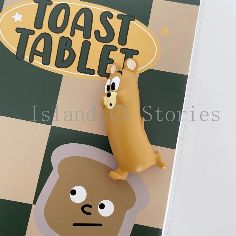 [Island Story] สติ๊กเกอร์แม่เหล็กเมาส์แมวสร้างสรรค์น่ารัก | สไตล์อนิเมะอเมริกัน | สติ๊กเกอร์แม่เหล็ก