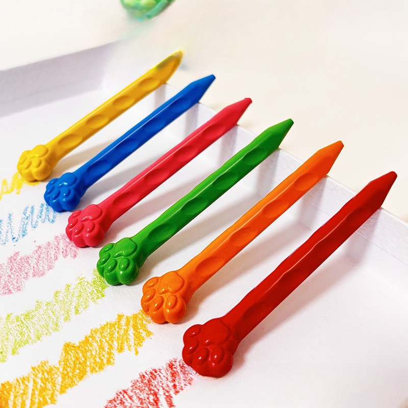 【24 สี/ 36 สี】พลาสติกใหม่ไม่สกปรกมือแมวจัด แต่งสีเทียน - รูปที่ 4