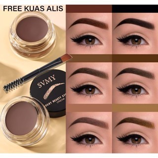 ++ Gratis Kuas Eyebrow  EYEBROW CREAM 4Gram WATERPROOF & LONG LASTING + KUAS EYEBROW