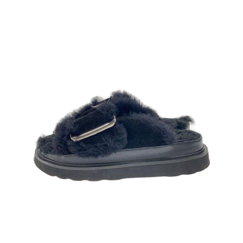 MOHI... Sandals fur -- BLK Direct from Japan Secondhand
