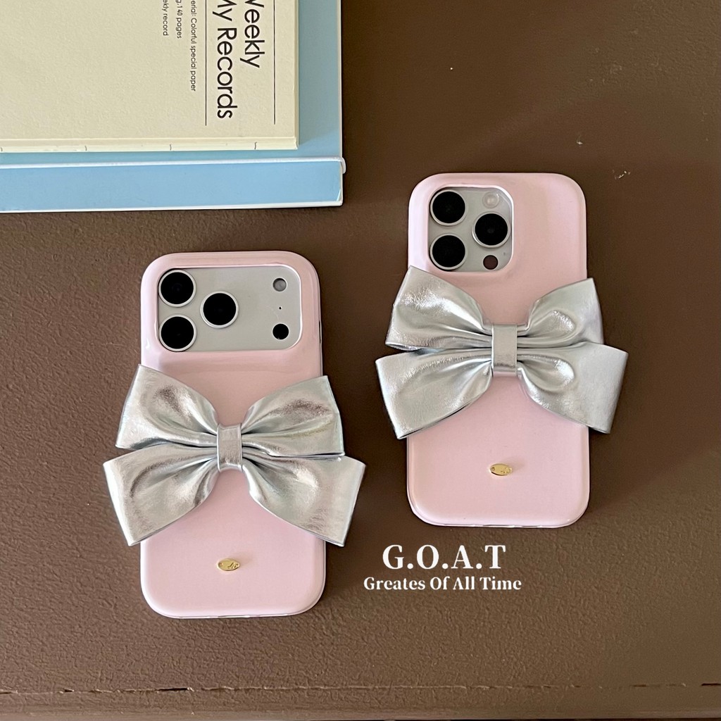 GOAT ปลอกโบว์หนังระดับไฮเอนด์สําหรับ iPhone 17 16 15 13 14 Pro Max iPhone 17 pro max ป้องกัน anti-drop back Case
