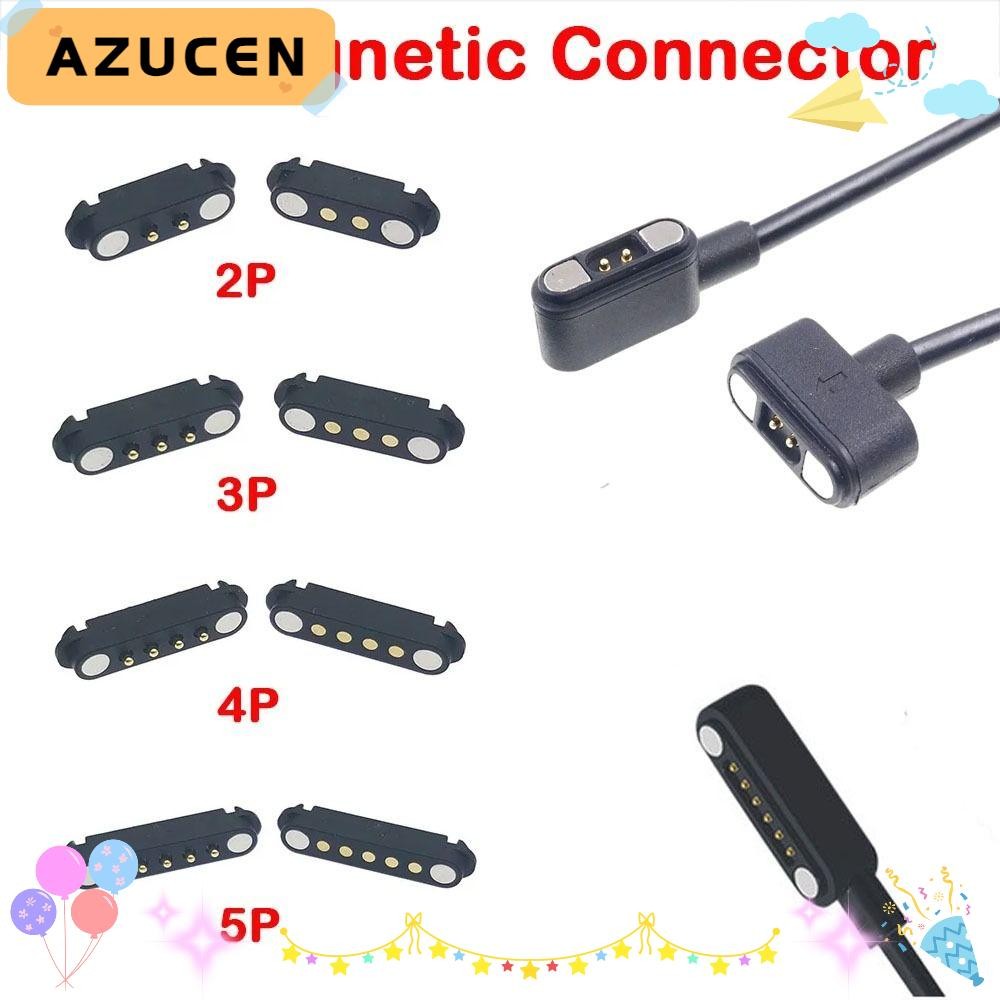 AZUCEN DC Magnetic Pogo Pin Connector, 2Pin 3Pin 4Pin 5Pin High Current Pogopin Magnetic Connector, 