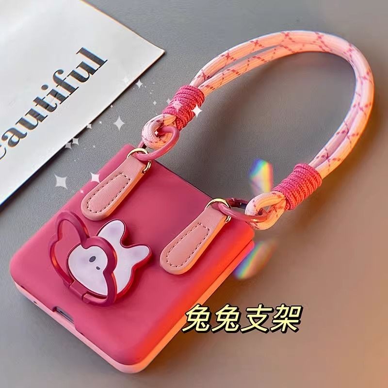 Pocket vivo Pocket2 หน้าจอพับ vivo เคสโทรศัพท์ Gradient สไตล์ใหม่ Samsung สายคล้องมือ Xiaomi เคสป้อง