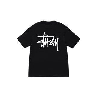 Stussy Basic Stussy Tee Black (SS24) | ของแท้ ตรวจสอบโดย SASOM
