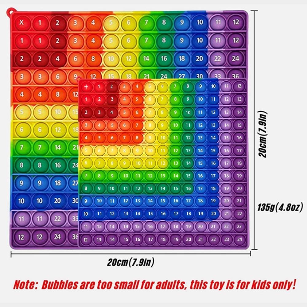 Math Learning 12x12 Multiplication Chart Board Games, Math Manipulatives Interactive Activity Quick 