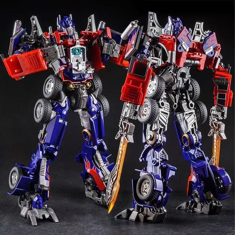 ♥เด็กของเล่นรุ่นมาใหม่♥รุ่นใหม่ Weijiang พิมพ์ซ้ําการเปลี่ยนรูปของเล่นสีดํา Apple แบน Optimus Prime 