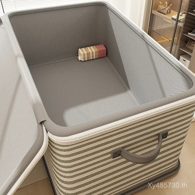 กล่องจัดเก็บผ้านวมกล่องเก็บเสื้อผ้าความจุขนาดใหญ่ซิปกล่องเก็บพับเก็บได้ผ้าตะกร้าเก็บกล่องเก็บ พี4x6