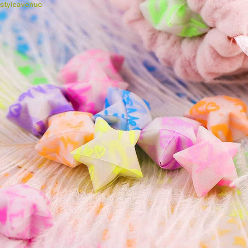 STYLEAVENUE Stars Paper Lucky 210 แผ่น Luminous Creative 2023 Craft Paper