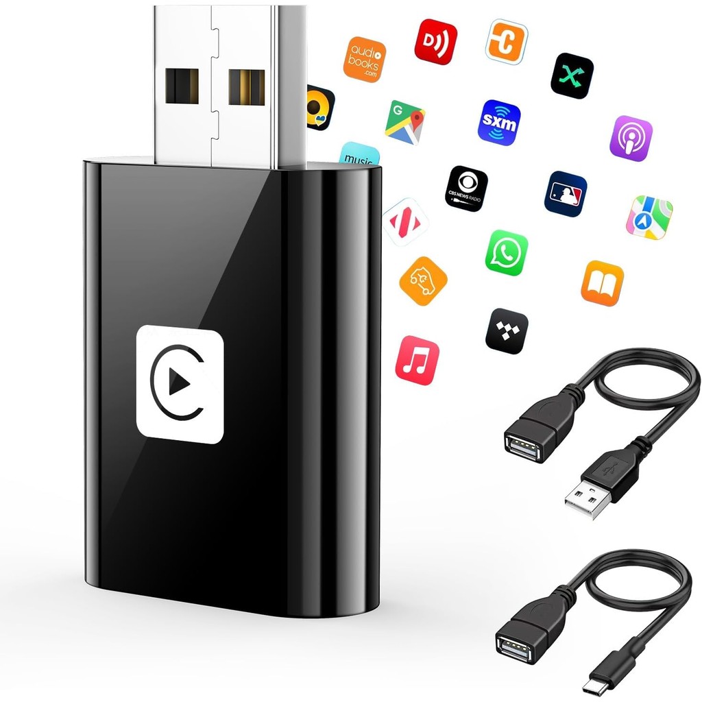 อะแดปเตอร์ Carplay ไร้สายขนาดเล็กสําหรับ iPhone, อะแดปเตอร์ Carplay สากลที่เสถียร 2025, โรงงานแปลงเร