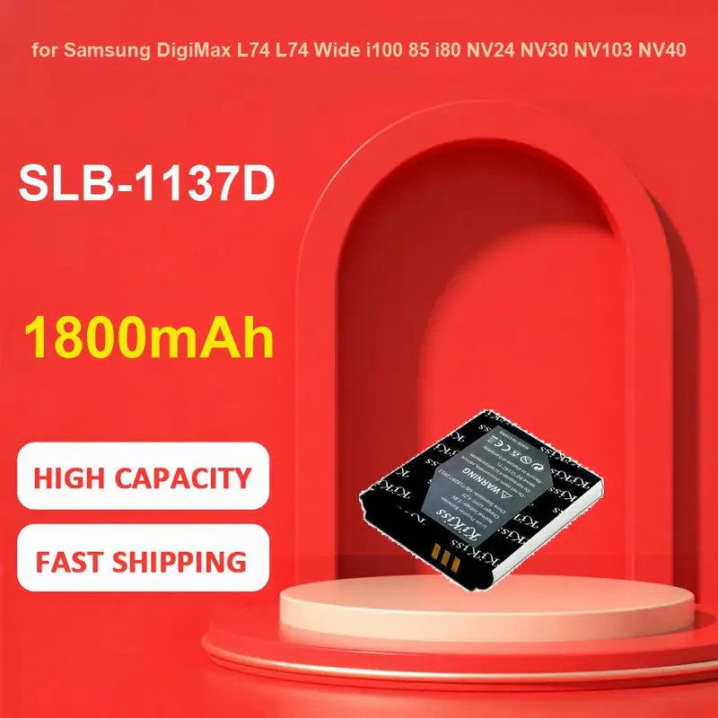 KiKiss แบตเตอรี่สําหรับ Samsung DigiMax L74 L74 กว้าง i100 85 i80 NV24 NV30 NV103 NV40 NV106 PM191,S
